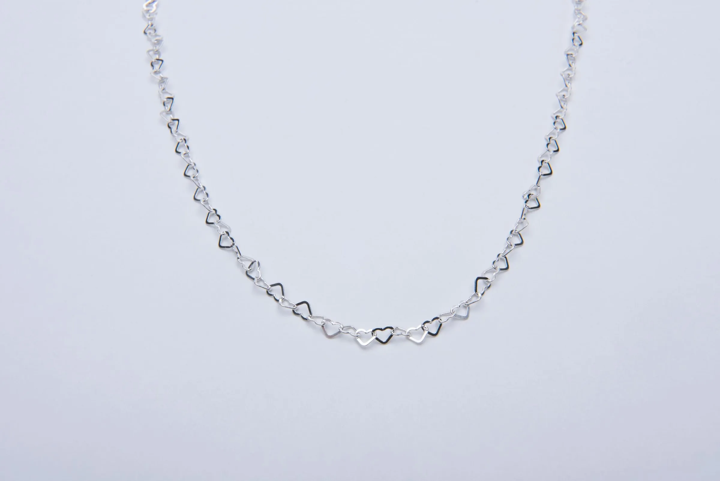 Filigrane Herzkette aus Silber